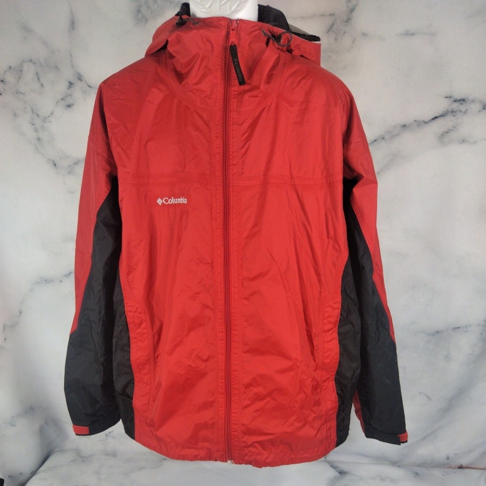 Columbia Canyon Creek Waterproof Jacket Red Black Men XL